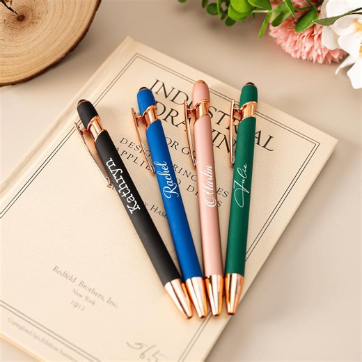 Custom Engraved Stylus Ballpoint Pen - Personalized Metal Gift for Her, Teachers & Business, Valentine's Gift, Gift Pens for Women - Etsy