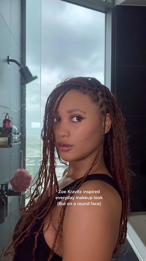 Zoe Kravitz Inspired Makeup Tutorial for Round Faces