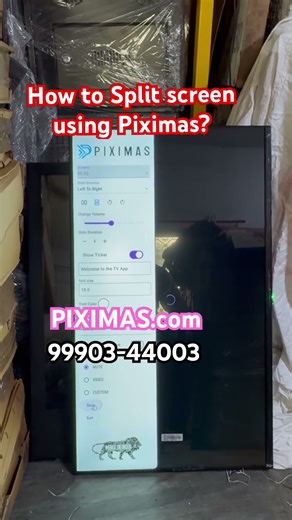 Rotate Split screen on any Screen tv using Piximas Digital Signage software #digitalsignagesoftware