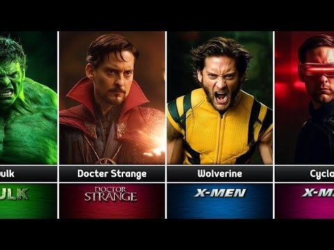 Tobey Maguire as Different Marvel Characters