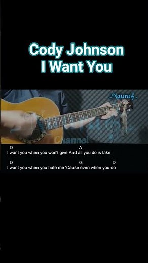Cody Johnson - I Want You Guitar Chords Lyrics #shorts