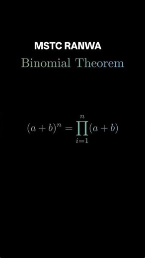 binomial theorem class 11&12 for jee neet iit #newshortvideo #viral #reels #video #more