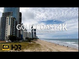 Gold Coast Walking Tour | Surfers Paradise in 4K HDR 🌊🏖️