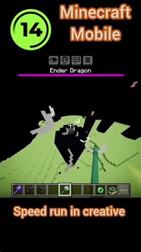 Minecraft speed run in creative 🤣 #minecraft #gaming #minecraftbuilding #totalgamingworld