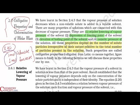 Solutions (Part 6) - Colligative Properties | Class 12 - NCERT