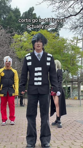 thank u for ur amazing video @echan i have been wanting to make bro do this for ages #cosplay #deaththekid #souleater #fypシ #makaalbarn