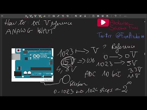 How to set up a voltage reference for Arduino analog input