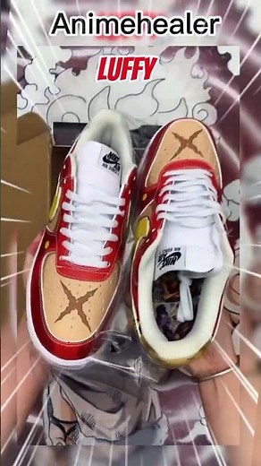 Luffy Sneakers Unboxing 👑🔥 | One Piece Anime Shoes #anime #demonslayer #kimetsunoyaiba