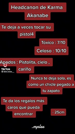 Headcanon de Karma Akanabe - Apodos, Celos y Regalos Caros