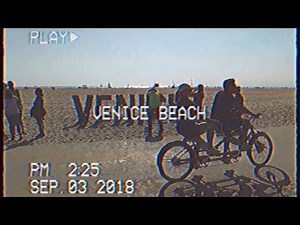 Venice Beach 80s Retro Style Footage Using Vintage VHS Camcorder 📹 Walk Back in Time