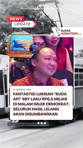Fantastis! Lukisan Kuda Api SBY Laku Rp6,5 Miliar di Malam Imlek Demokrat