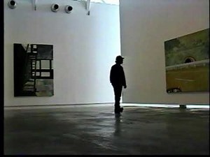 Artist Peter Doig at The Belkin Gallery - UBC 2001
