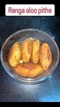 Winter Special Ranga Aloo Pithe | Easy Bengali Pithe Recipe 🥔❄️