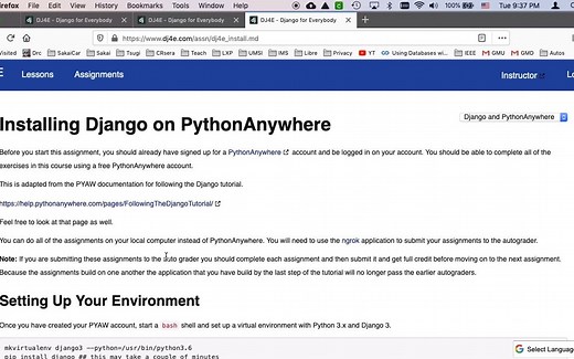 02_01_Installing Django on PythonAnywhere