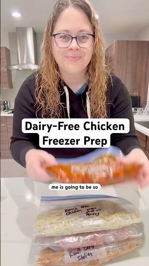 Freezer meal prep dairy-free chicken recipes | Happily Ever Allergy