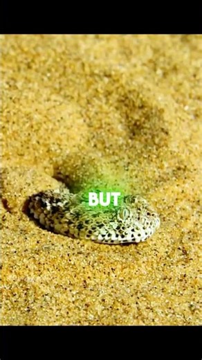 This Snake Disappears in Sand to Hunt🤯
