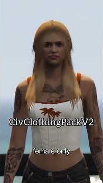 Civ Clothing Pack V2💜 #fivem #clothingpack #customclothes #fivemrp #roleplay #gtarp #gtav #gta6 #fy