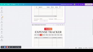 Monthly Expense Tracker: Printable Budget Planner (Canva Template)