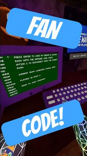 We Made A Fan Code! ‪@Officialchiefhunter‬ #gorillatag #gorillatagquest #bruh