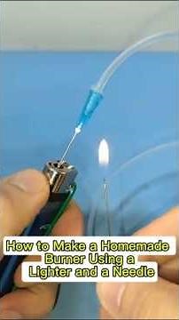Great DIY Trick: How to Make a Homemade Burner Using a Lighter and a Needle #diy #diycrafts #usa