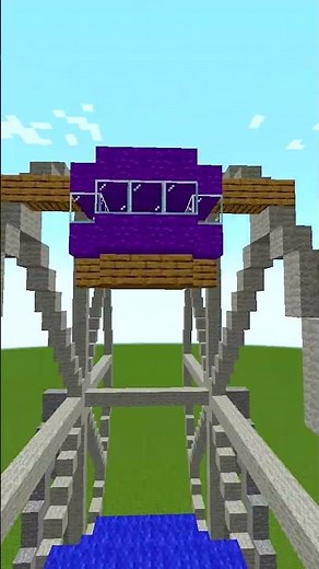 HOW TO MAKE GIANT FERRIS WHEEL😱🤯 | RATE THIS AWESOME BUILD 1-10 | #minecraft #trending #shorts