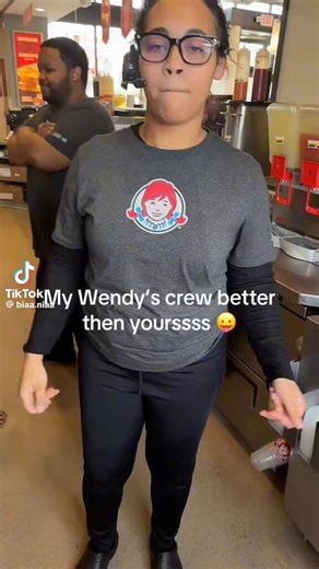 This is what the Wendy's crew is doing instead of working