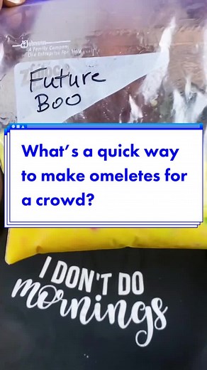 Quick Omelet in a Bag Recipe for a Crowd