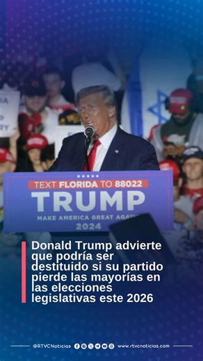 RTVC Noticias | #PolíticaEEUU | El presidente Donald Trump reaviva la posibilidad de una destitución en Estados Unidos, advirtiendo que si su partido... | Instagram