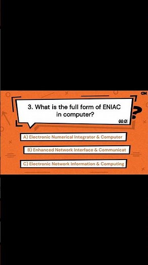 What is the full form of ENIAC in computer? | Great Mind Official