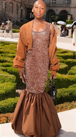 Cynthia Erivo Chić Look @ Balenciaga Haute Couture PFW 2026 Show#cynthiaerivo #fashionpolice #paris