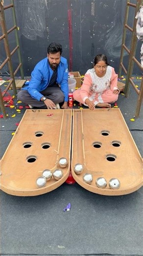 Girl Vs Man Steel Ball Roll Showdown Challenge #funny