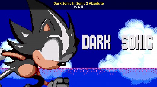 Dark Sonic In Sonic 2 Absolute Mod for Sonic The Hedgehog 2 Absolute | S2A Mods