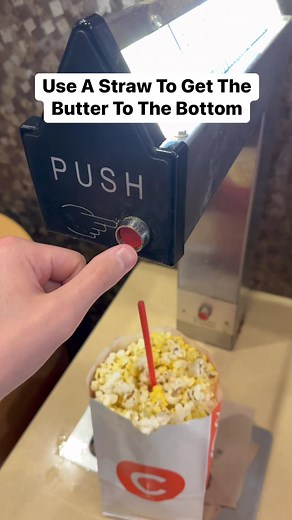 14K views · 66 reactions | Use A Straw To Get The Butter To The Bottom #lifehack #butter #popcorn #movietheatre | Blake Reels | Facebook