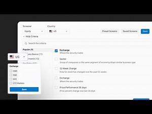 Quotestream - How to use the Stock Screener