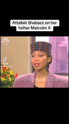 Attallah Shabazz on her father, Malcolm X. 🤎 | Afrikan Centered Education
