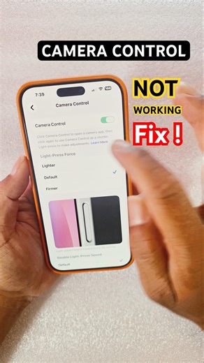 Fix iPhone 17 Pro Max Camera Control Not Working After Update |
