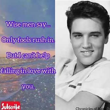Can't Help Falling in Love - by Elvis Presley (LYRICS)