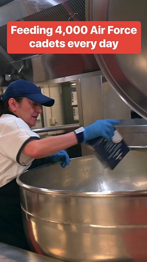 182K views · 1.1K reactions | Air Force cadets are required to eat in the lunch hall, and chefs prepare food days in advance in order to accommodate them. #AirForce #cadets #lunch | Insider Food | Facebook