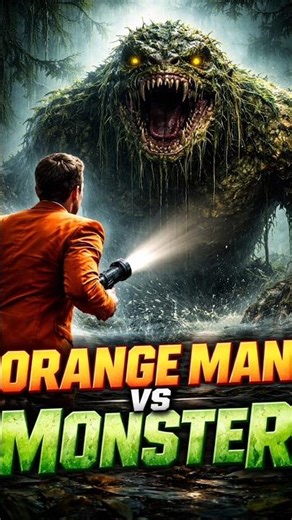Man in Orange Suit vs Giant Swamp Monster! 🟠🐊💥 | EPIC Survival Battle