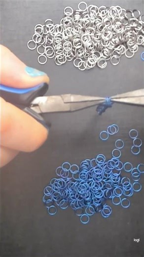 Kinged Vipera Berus | Blue Titanium Metalwork #jewelry #chainmaille #handmade #bracelet