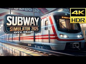 Subway Simulator 2025 - City Train - Gameplay Demo (4K HDR 60FPS) | PS5 Pro No Commentary