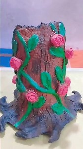 Beautiful paper mache Flower vase painting #diy #foryou #art #handmadecraft #viral #reels #shorts