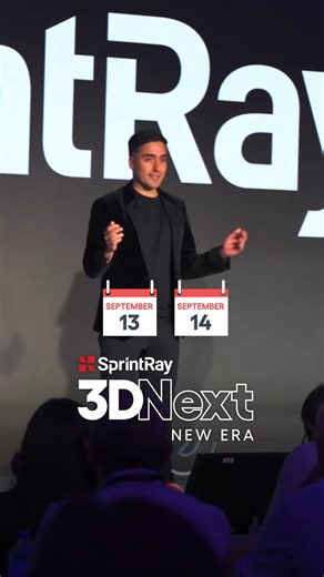 SprintRay on Instagram: "Meet CEO and Co-founder of SprintRay, Amir Mansouri, at 3DNext EMEA on September 13 and 14. Learn everything about Midas, Pro 2 and other innovation from SprintRay. Don't miss it! Take advantage of our early bird pricing, save 20% and pay only 790,00 €! Register online now via the link in bio! #SprintRay #DigitalDentistry #Dental3DPrinting #3dnextemea"
