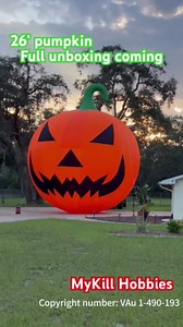 Giant 40Ft Premium Halloween Inflatable Pumpkin Decorations with Blower, Blow up Halloween Decorations Outdoor Holiday Decor for Outdoor Yard Lawn Halloween Party (Without Build-in LED Lights)