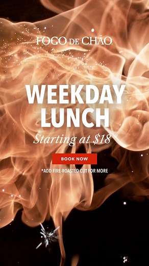 Level up your weekday lunch with our Seasonal Market Table for only $18 | Fogo de Chão