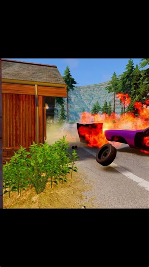 DEI PT NO MEU PLYMOUTH SUPERBIRD! 😭 #crashdrive #beamngdrive #automobile #gaming #gameplay #games