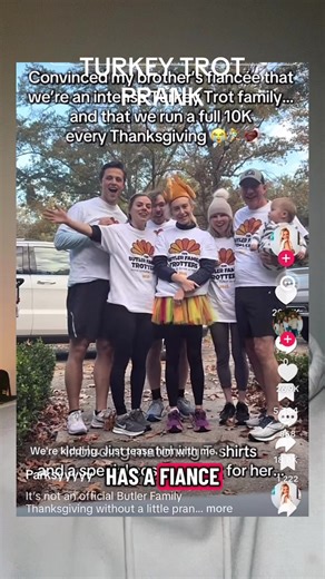 Turkey trot prank #turkeytrot #family #trust #fiance #getout | turkey trot