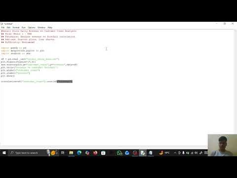 Retail Store Daily Revenue vs Customer Count Analysis | EDA Minor 1 Project