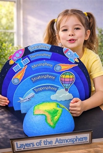 Layers of Atmosphere Project for Kids | Kids Planet