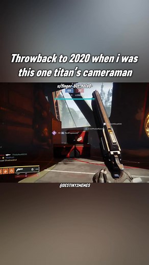 Throwback to 2020 when i was this one titan’s cameraman #Destiny2 | Destiny 2 Memes